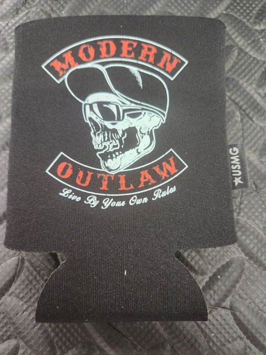 Koozie Black w/ Red & White Flip Bill Modern Outlaw